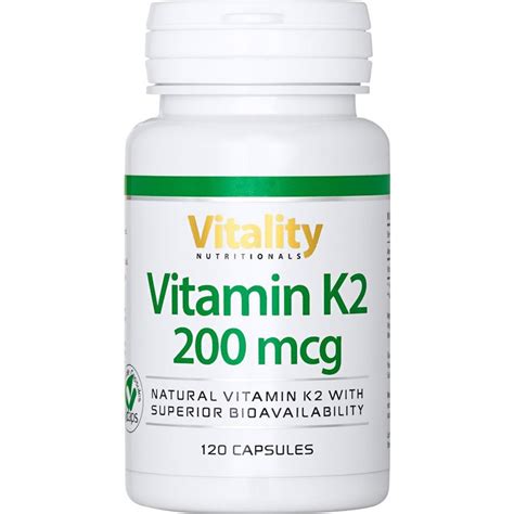 <b>Vitamins</b> K1 (phytonadione) and <b>K2</b> (menaquinone) are commonly available as supplements. . Is 200 mcg of vitamin k2 too much